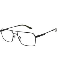 Emporio Armani - Ea1166 3001 Optical Frames Metal Transparent Squared Normal - Lyst