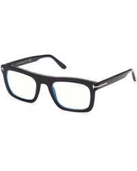Tom Ford - Ft5757-B 001 Optical Frames Acetate Squared Normal - Lyst