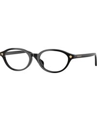 Versace - Ve3393D Gb1 Optical Frames Acetate Transparent Round Normal - Lyst