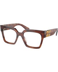 Miu Miu - Mu 04Uv 11Q1O1 Optical Frames Acetate Squared Normal - Lyst