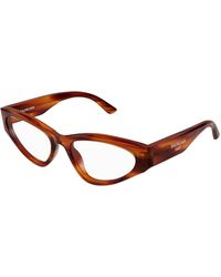 Balenciaga - Bb0391O 002 Optical Frames Acetate Transparent Cat Eye - Lyst