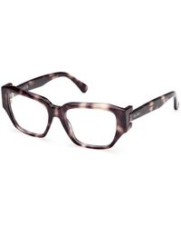 Max Mara - Mm5182 052 Optical Frames Acetate Round Normal - Lyst