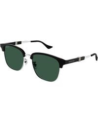 Gucci - Gg1499Sk 004 Sunglasses Metal Round - Lyst