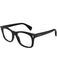 McQueen - Am0551O 001 Optical Frames Acetate Transparent Squared - Lyst