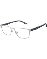 Emporio Armani - Ea1175 3015 Optical Frames Metal Squared Normal - Lyst