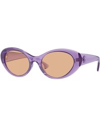 Versace - Ve4455U 5353/3 Sunglasses Injected Round Normal - Lyst