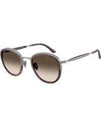 Giorgio Armani - Ar6176 30030A Sunglasses Metal Pantos Normal Shaded - Lyst
