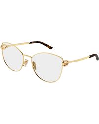 Gucci - Gg2049O 004 Optical Frames Metal Transparent Butterfly - Lyst