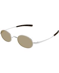 Saint Laurent - Sl 948 T 002 Sunglasses Titanium Round - Lyst