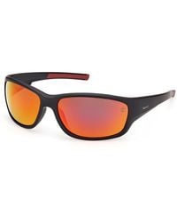 Timberland - Tb00083 02D Sunglasses Injected Smoke Squared Polarized - Lyst