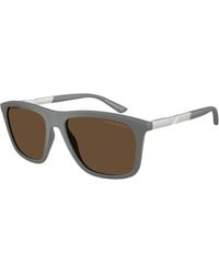 Emporio Armani - Ea4237 620573 Sunglasses Injected Squared Normal - Lyst
