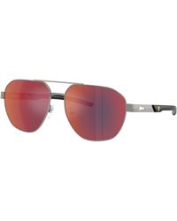 FERRARI SCUDERIA - Fz5004D 104/6P Sunglasses Metal Geometric Normal Mirror - Lyst
