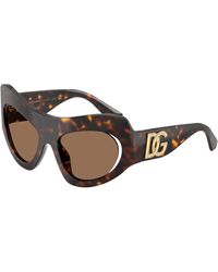 Dolce & Gabbana - Dg4552 502/73 Sunglasses Acetate Cat Eye Normal - Lyst