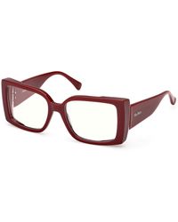 Max Mara - Mm5173-B 069 Optical Frames Acetate Squared Normal - Lyst