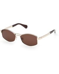 MAX&Co. - Mo0139 32E Sunglasses Metal Geometric Normal - Lyst