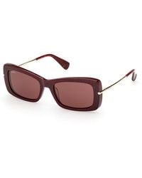 Max Mara - Mm0194 71S Sunglasses Acetate Squared Normal - Lyst
