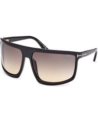 Tom Ford - Ft1066 Clint-02 01B Sunglasses Injected Mask Normal Shaded - Lyst