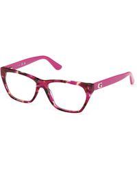 Guess - Gu50234 078 Optical Frames Acetate Geometric Normal - Lyst