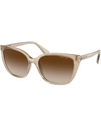 Ralph Lauren - Ra5274 580213 Sunglasses Injected Butterfly Normal Shaded - Lyst