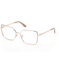 Guess - Gu50223 059 Optical Frames Metal Squared Normal - Lyst
