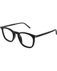 Saint Laurent - Sl 623 Opt 001 Optical Frames Acetate Transparent Round - Lyst