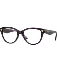 Versace - Ve3365U 5263 Optical Frames Injected Transparent Cat Eye Normal - Lyst