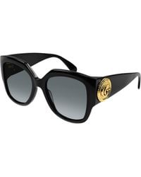 Gucci - Gg1407S 001 Sunglasses Acetate Squared Normal Shaded - Lyst