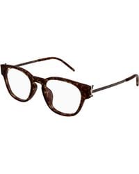 Saint Laurent - Sl M48O_D/Fn 003 Optical Frames Acetate Transparent Squared "Antiriflesso" - Lyst