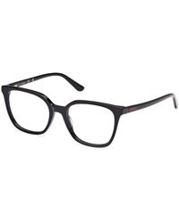 Guess - Gu50165 001 Optical Frames Acetate Squared Normal - Lyst