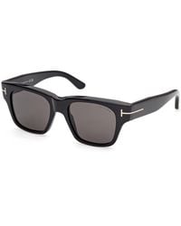 Tom Ford - Ft1280 Caine-02 01A Sunglasses Acetate Smoke Squared Normal - Lyst