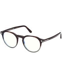Tom Ford - Ft5833-B 056 Optical Frames Acetate Round Normal - Lyst