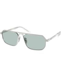 Prada - Pr A53S 27540N Sunglasses Steel Pillow Normal - Lyst