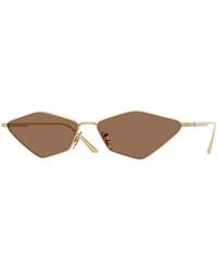 Oliver Peoples - Ov1384S 2001C 533273 Sunglasses Metal Geometric Normal - Lyst
