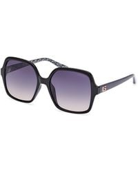 Guess - Gu7921-H 01B Sunglasses Injected Squared Normal Shaded - Lyst