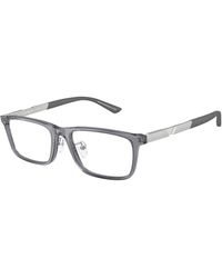 Emporio Armani - Ea3251D 6206 Optical Frames Acetate Squared Normal - Lyst