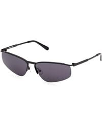Gcds - Gd0071 02A Sunglasses Metal Smoke Geometric Normal - Lyst