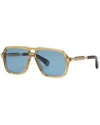 Philipp Plein - Spp227 Plein Hexagon Stud 06A9 Sunglasses Acetate Geometric Normal - Lyst