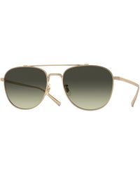 Oliver Peoples - Ov1335St Rivetti 5035Bh Sunglasses Titanium G15 Pilot Normal - Lyst