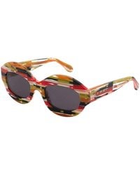 Marni - Vju Ik Kil Cenote Spacey Stripey Sunglasses Acetate Oversize Normal - Lyst