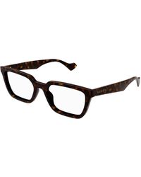 Gucci - Gg1539O 002 Optical Frames Injected Transparent Squared - Lyst