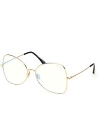 Tom Ford - Ft6049-B 028 Optical Frames Metal Butterfly Normal - Lyst