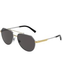 Dolce & Gabbana - Dg2288 131387 Sunglasses Steel Pilot Normal - Lyst