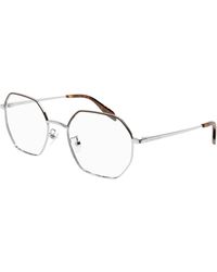McQueen - Am0338O 002 Optical Frames Metal Geometric - Lyst