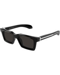McQueen - Am0506S 001 Sunglasses Acetate Squared - Lyst