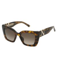 Nina Ricci - Snr378 752 Sunglasses Acetate Squared Normal Shaded - Lyst