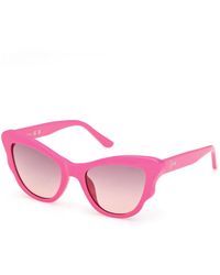 Guess - Gu00228 75Z Sunglasses Injected Cat Eye Normal - Lyst
