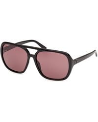 Guess - Gu00351 01S Sunglasses Injected Bordeaux Pilot Normal - Lyst