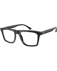 Emporio Armani - Ea3185 5875 Optical Frames Plastic Squared - Lyst
