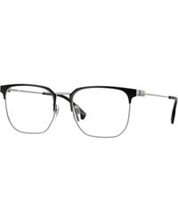 Burberry - Be1383D 1005 Optical Frames Metal Transparent Squared Normal - Lyst