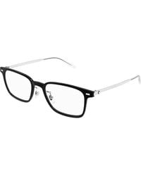 Montblanc - Mb0394On 001 Optical Frames Injected Transparent Squared - Lyst